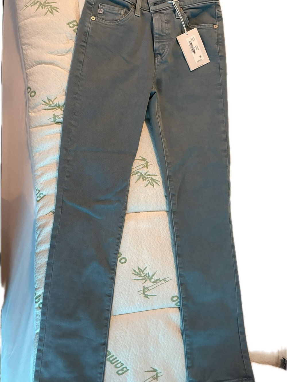 Ag Adriano Goldschmied Cloud Soft Denim in Teal - Picture 4 of 4